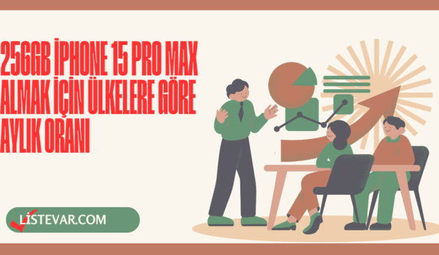 256GB iPhone 15 Pro Max Almak İçin Ülkelere Göre Aylık Oranı